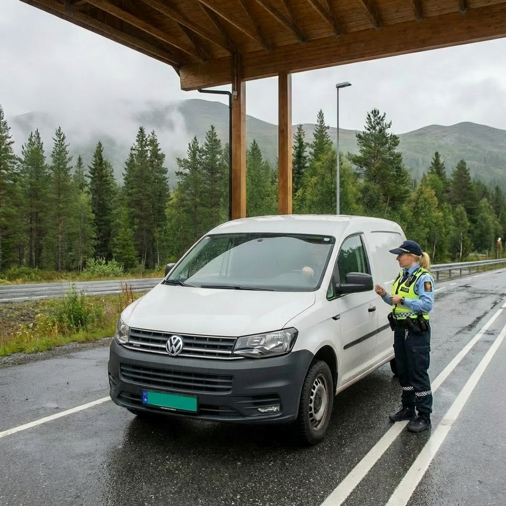 Border control, geocaching and a white cargo van — not the best combination